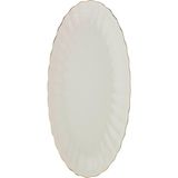 Gndz Home Kütahya Porselen Bone Luz Altın File Kayık Tabak 27X19CM Tekli BNLZF28KY20