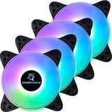 Gndz Home Mıdlıght 4X120MM A-Rgb Sese Duyarlı Kasa Fanı