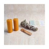 Gndz Home Miebox Arınma Seti (1 Adet Palo Santo Tütsü + 2 Adet Balmumu Mum + 1 Demet Adaçayı Tütsüsü)