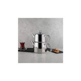 Gndz Home Nehir Modern Mini Küçük Boy 0.8-1.6 Lt. Paslanmaz Çelik Çaydanlık Takımı