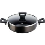Gndz Home Tefal Titanyum 26 cm Difüzyon Tabanlı Kısa Tencere Renkli Plastik Kaplama ile Şık Tasarım