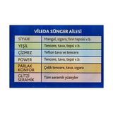 Gndz Store 161919 Düz Hijyenik Bulaşık Süngeri, 8+2'li Promosyon Paket, Yeşil - 0,01 gr