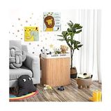 Gndz Store Bambu Çamaşır Sepeti, 100 L Çamaşır Ayırıcı, 2 Bölmeli, Çıkarılabilir Çamaşır Torbalı Katlanabilir Çamaşır Sepeti, Dikdörtgen Çamaşır Kutusu, 52 x 63 x 32 Cm, Doğal Renk, LCB64Y