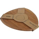 Gndz Store Bambum Macchiato - Üçgen Tepsi Küçük - Kestane Akaju - Option-1
