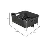 Gndz Store Bianka Paslanmaz Bulaşıklık Gri KÜÇÜK37*33*17 cm D-14650 - Kestane Akaju - Option-1