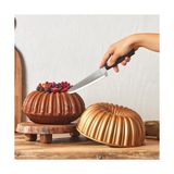 Gndz Store Cake Pro Dilimli Döküm Kek Kalıbı - Option-1 - (ClearEyelets)Black-RadiantOrchid