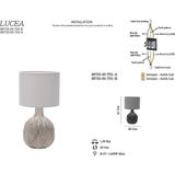 Gndz Store Calıne 05 Masa Lambası B 1XE27 - 106 Gümüş - 12,5 inç