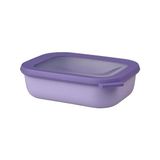 Gndz Store Cirqula Çok Amaçlı Kase Dikdörtgen Lilac – 1000 ml – Stok Kutusu, Buzdolabı Kutusu, Derin Dondurucu, Mikrodalga Fırın Kabı ve Kapaklı Servis Kasesi Olarak Kullanılabilir - Kestane Akaju - Option-1