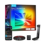Gndz Store Envisual LED 3 Lite Tv Arkası LED Şerit Ambiyans Aydınlatma Tv Renk Senkronizasyonu 75-85 Inc Tv'ler ile Uyumludur - 00 Beyaz - Option-1
