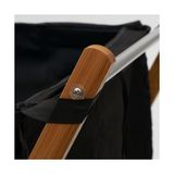 Gndz Store Essentials 6540-1 Katlanabilir Bambu X-Frame Çamaşır Sepeti | Siyah Kanvas Çantalı Bambu Çerçeve, Kahverengi - 1 kg