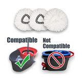 Gndz Store Homsis Paspas Değiştirme Başlığı O Cedar Easywring Spin Paspas ile Uyumlu Paspas Yedekleri - Mikrofiber, Derinlemesine Temizleme, Makinede Yıkanabilir ve Değiştirmesi Kolay - Option-1 - 001-Renkli