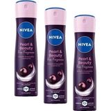 Gndz Store Kadın Sprey Deodorant Pearl&beauty Fragrance,48 Saat Anti-Perspirant Koruma 150ML (3 Paketi) - Option-1