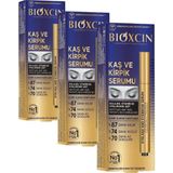 Gndz Store Kaş ve Kirpik Serumu – Biocomplex B11, Hyaluronik Asit, Hint Yağı ve Peptit Içerikli – Gürleştirici ve Uzatıcı Etki – 10 ml (3 Paketi) - 0-Siyah