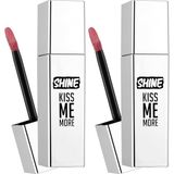 Gndz Store Kiss Me More Uzun Süre Kalıcı & Parlak Bitişli Likit Ruj 004 Fall Rose (2 Paketi) - Option-1