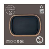 Gndz Store Lava Döküm Servis Tabağı 32X20 Ahşap Altlıklı - Lv As 174 - Option-1 - 51R-Turuncu