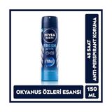 Gndz Store Men Erkek Sprey Deodorant Fresh 150ML, Ter ve Ter Kokusuna Karşı 48 Saat Deodorant Koruması + Kadın Sprey Deodorant & Invisible Pure 48 Saat, 150 ml X2 - Option-1