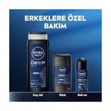Gndz Store Men Erkek Stick Deodorant Deep Dimension, 48 Saat Anti-Perspirant Koruma, 50 ml + Men Deep Dimension Duş Jeli 500 Ml, 3'ü 1 Arada Komple Bakım, Vücut, Saç ve Yüz Için, Çekici Koku X2 - Option-1