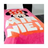 Gndz Store Minnie Mouse Çizgi Film Karakteri Pamuk-Polyester Karışım Battaniye, Pembe, Beyaz, Siyah, Tek Kişilik - 2328M - 1 x 32 x 27 cm