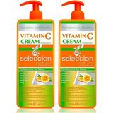 Gndz Store Seleccion Naturel 1000 ml Vitamin C Cream Derinlemesine Saç Bakım Kremi (2 Paketi) - Option-1