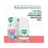 Gndz Store SIVENO%100 Doğal Roll-On Teen Genç Kız Deodorant Ter Kokusu Önleyici Bitkisel Lekesiz Vegan 50 ml - Option-1