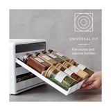 Gndz Store Spicestack Baharat Rafı, Ayarlanabilir, 24 Şişe, Beyaz - 0 Siyah - Option-1
