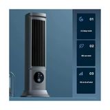 Gndz Store USB Şarjlı Sessiz Kule Tipi Masaüstü Mini Fan 3 Kademe Ofis Tipi Soğutucu Kule Fanı - 001-Siyah