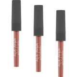 Gndz Store Uzun Süre Kalıcı Kadifemsi Kuruma Yapmayan Mat Likit Ruj - Lipstick 502 Peachy Nude (3 Paketi) - Option-1