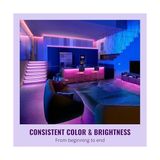 Gndz Store Wiz Rgb LED Işık Şeridi, 15 M, Ayarlanabilir, 16 Milyon Renk + Beyaz Tonları, Önceden Ayarlanmış Işık Modları, Wlan'ınıza Bağlanır, Ses/uygulama Kontrolü,, Alexa ve Homekit ile Çalışır - 00 Beyaz - Option-1