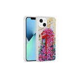 Gng Home İphone 13 Uyumlu Simli Desenli Kamera Korumalı Parlak Csk Popy Kılıf-Kulübe
