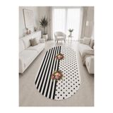 GNL HOME Oval Çiçek Desenli Dijital Baskı Salon,Koridor,Mutfak,Balkon,Ofis Halısı