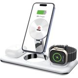 Gnp 3-In-1 Magsafe Sarj Standi Beyaz - Option-1 - 00-Siyah - Beyaz