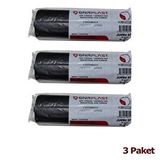 GNR Endüstriyel 2 Kat Siyah 400 gr 80x110 cm 10 Adet Jumbo Çöp Poşeti (3 adet)