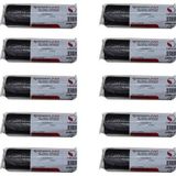Gnr Endüstriyel Jumbo Çöp Torbası Poşeti - 2 Kat - Siyah - 400 Gr. - 80X110 Cm. -10 Adetlik 10 Rulo