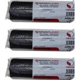 Gnr Endüstriyel Jumbo Çöp Torbası Poşeti - 2 Kat - Siyah - 400 Gr. - 80X110 Cm. - 10 Adetlik 3 Rulo