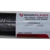 GNR Endüstriyel Jumbo Çöp Torbası Poşeti - 2 Kat - Siyah - 400 Gr. - 80x110 Cm. -10 Adetlik Rulo