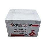 GNR Endüstriyel Jumbo Çöp Torbası Poşeti - 2 Kat - Siyah - 500 Gr. - 80x110 Cm. -10x20 Rulo/Koli