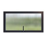 Générique Döner Havalandırma Penceresi, Metal Saplı Döner Kulübe Penceresi, Restoran, Banyo, Bodrum için Dikdörtgen Pencereler, Dayanıklı Changhong Camı, 60 x 50 cm,
