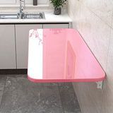 Générique Ofis ve Ev için Ayarlanabilir Katlanır Masa, Basit Yemek Masası, Mutfak ve Yemek Odası için Açılır Duvar Masası, Yer Tasarruflu, Beyaz, 70 x 50 cm