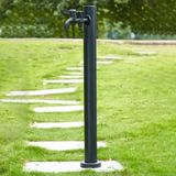 Générique Paslanmaz Çelik Dış Mekan Sulama Musluğu, Bağımsız Bahçe Hortumu Tutucu ve Terminal Çeşmesi için (Siyah B, 95 cm / 37,4 inç)