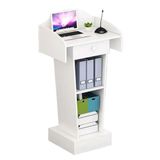 Générique Resepsiyon Tezgahı Ön Büro Perakende Kasa Kasiyer Masa Çekmeceli Masa Kablosu, Podyum Standı için Çok Fonksiyonlu Sandalye Podyum Standı, Modern Podyumlar Sehpalar