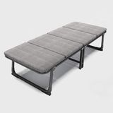 Générique Taşınabilir Katlanır Yatak. Katlanabilir Kamp Yatağı - Ev, Ofis, Plaj, Havuz, Teras ve Seyahat için Kaymaz Ayaklara Sahip Sağlam Katlanabilir Yatak (Gri, 70 x 187 cm)