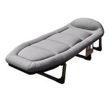 Générique Taşınabilir Katlanır Yatak. Şilteli Katlanır Yatak, Ergonomik Tasarım, Ayarlanabilir, Geri Çekilebilir Yatak, Kamp, Plaj, Teras için 30 mm Kalın Çelik Boru (G 180 x 56 x 32 cm)