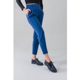 GNS Shoes Hakiki Rugan Deri Lacivert Kadın Ayakkabısı Oxford