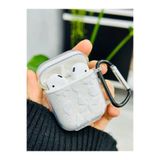 Go Aksesuar Airpods 1. Nesil Ve 2. Nesil Uyumlu Kelebek Tasarımlı Simli Kalın Şeffaf Silikon Kılıf