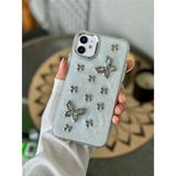 Go Aksesuar Iphone 11 3D Metal Kelebek Sedefli Epoksili Oyuncaklı Silikon Kılıf
