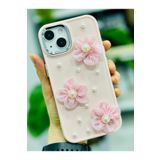 Go Aksesuar Iphone 13-14 ve 15 ile Uyumlu TÜL ÇİÇEK Oyuncak Tasarımlı Esnek Silikon Kılıfı