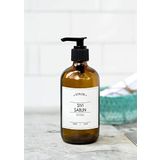 GO BLOBS 500ml Amber Kahverengi Cam Şişe Sıvı Sabun Beyaz Etiketli (Kahverengi(sıvı sabun))