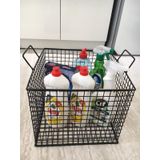 GO DEKOR Çok Amaçlı Metal Kare Organizer Tel Sepet (saklama Kabı)