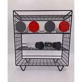 Go dekor Dekoratif Düzenleyici Yeni Model Tezgah Üstü Baharatlık Rafı/35x33 Siyah