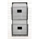 GO DEKOR Tel Kafes 2 Gözlü Duvar Dergilik Ve Gazetelik Ünitesi - 60x35